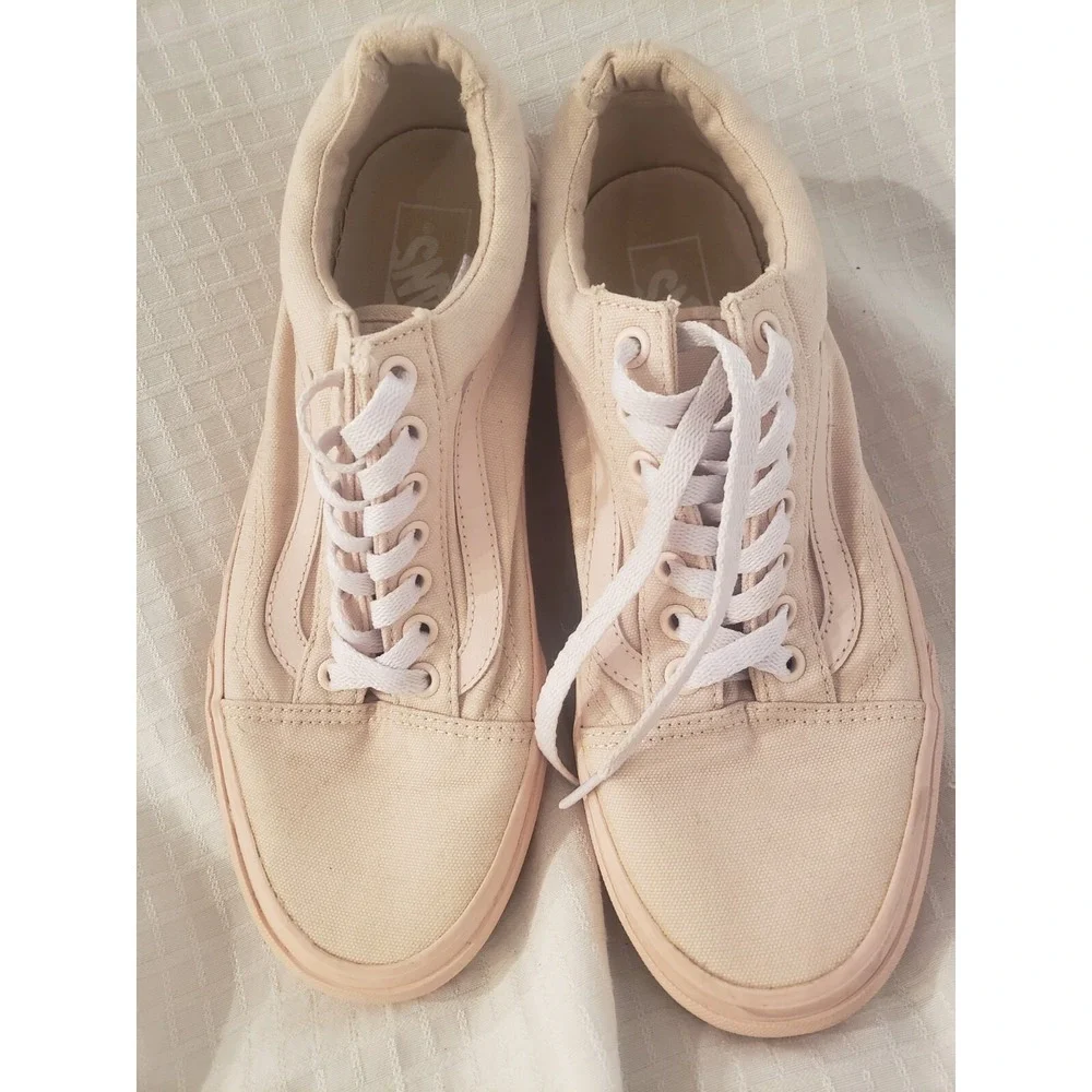 Vans Womens Old Skool 721278 Lace Up Low Top Pink Skate‎ Shoes Size 9.5